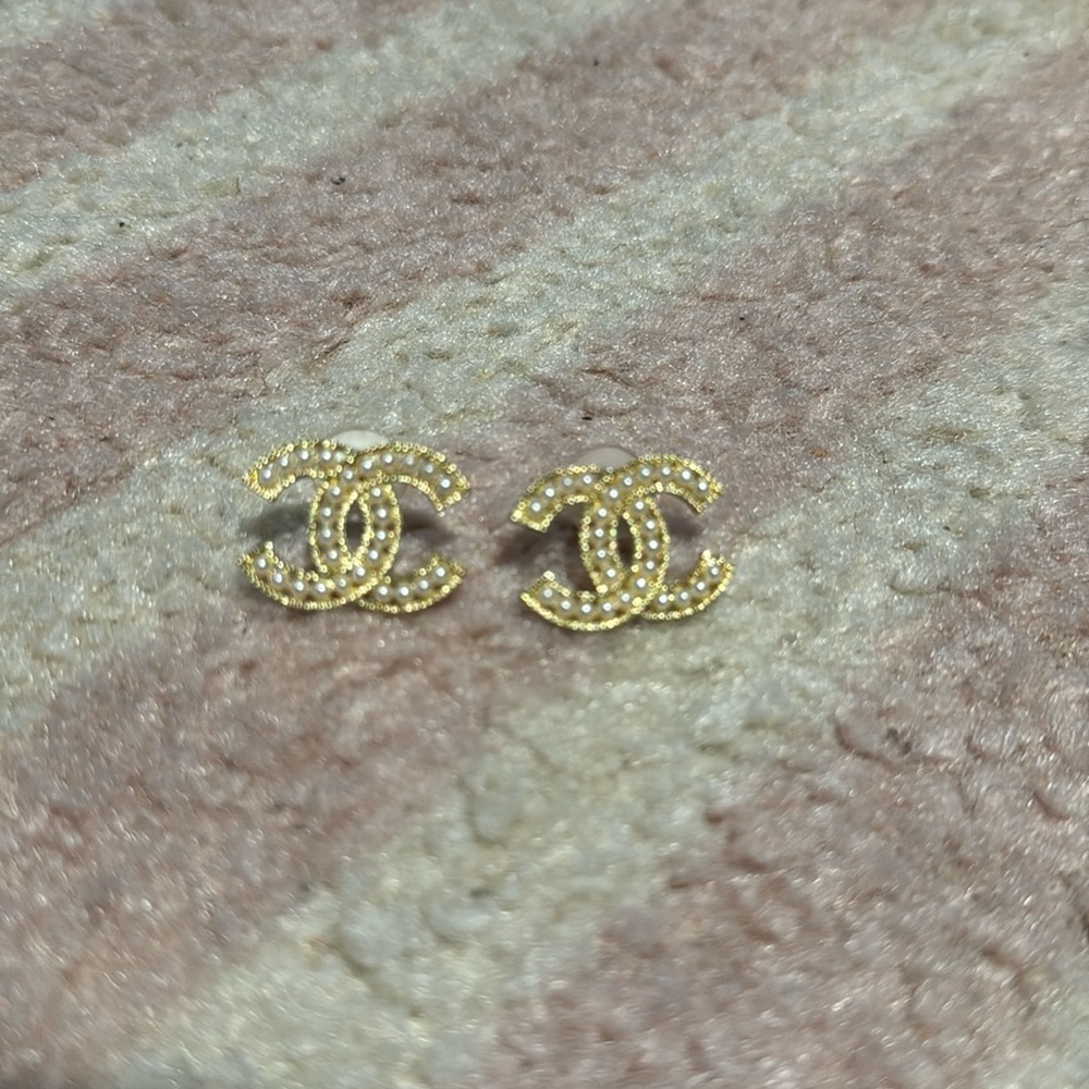 Chanel Pearl Earrings